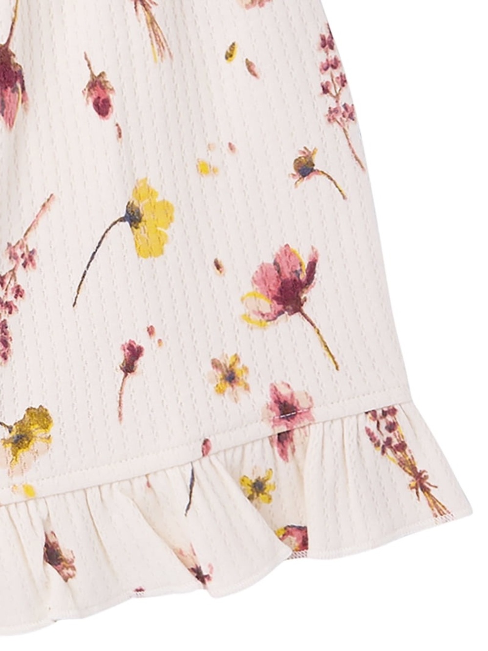 Toddler Cream Floral Ruffle Tank & Shorts Set - Picture 10 of 15